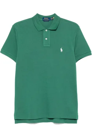 Ralph Lauren Playera tipo polo con logo bordado