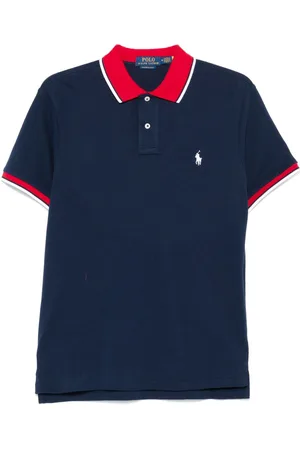 Ralph Lauren Playera tipo polo con logo bordado
