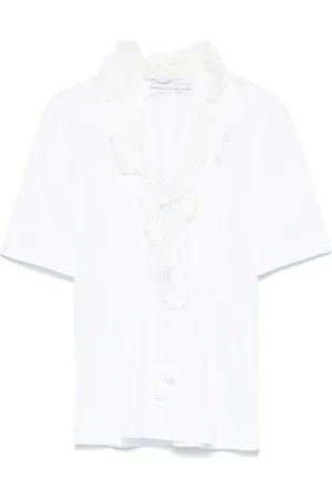 ERMANNO SCERVINO Playera con volantes