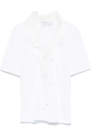 ERMANNO SCERVINO Playera con volantes