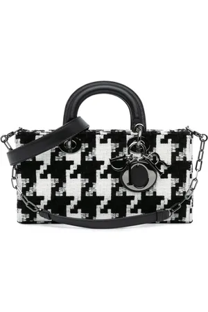 Dior Bolsa satchel Medium Canvas Macro Houndstooth Lady D Joy 2022