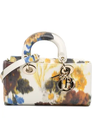 Dior Bolsa satchel Small Leather Floral Print Lady D Joy 2023