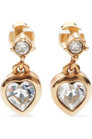 Dior Aretes con detalles de strass 1990-2000