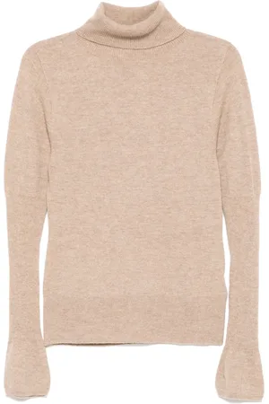 Low Classic Top tejido de cachemira con mangas farol