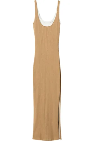 Twin-Set Vestido tejido con motivo trompe l