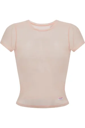 Alexander Wang Playera de lencería transparente