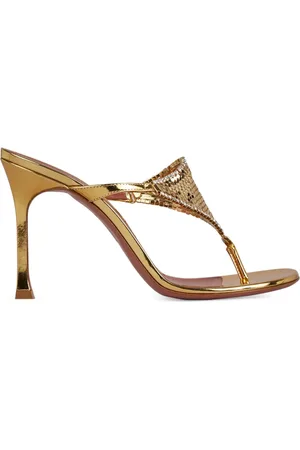 Amina Muaddi Mules Cameron con tacón 95mm