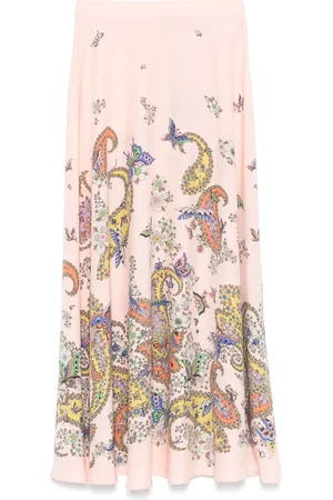 Etro Falda larga de seda