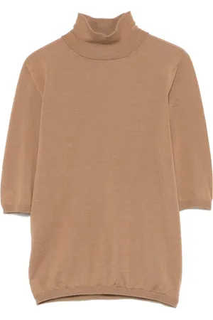 Max Mara Top con cuello redondo