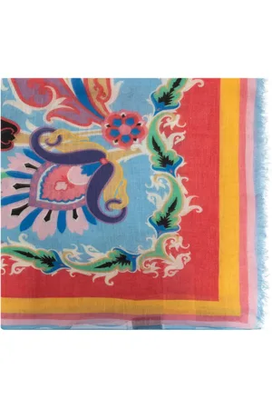 Etro Mascada con estampado de cachemira