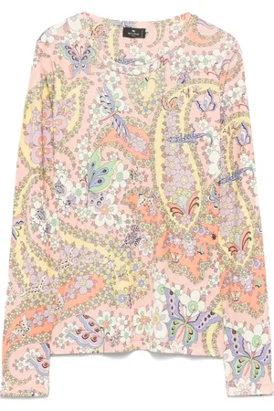Etro Top con estampado de cachemira