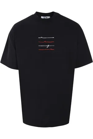 Msgm Playera con logo estampado