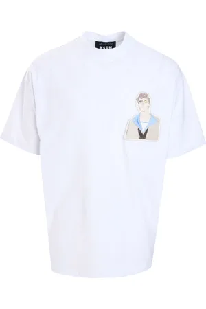 Msgm Playera con detalle de parche