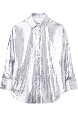 CORDERA Camisa con efecto metalizado