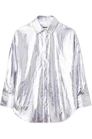 CORDERA Camisa con efecto metalizado
