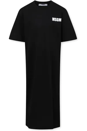 Msgm Vestido con logo estampado