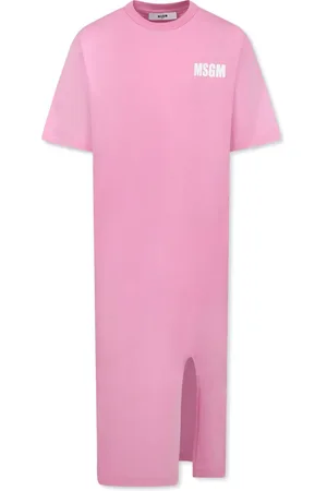 Msgm Vestido con logo estampado