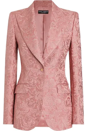 Dolce & Gabbana Blazer con motivo floral en jacquard