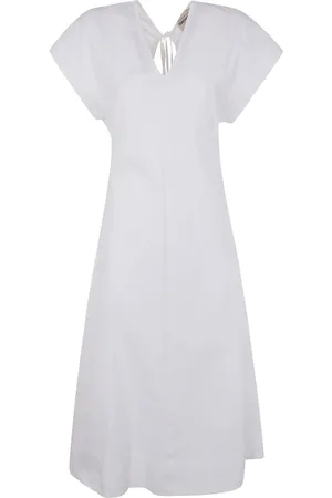 SEMICOUTURE Vestido midi de popelina
