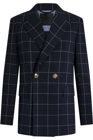 Liu Jo Blazer con doble botonadura y motivo de cuadros