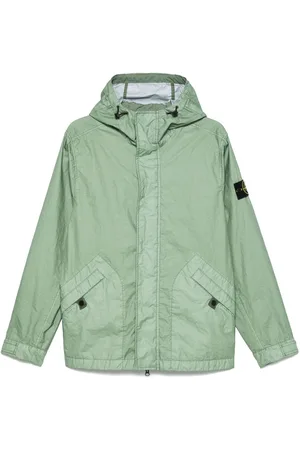 Stone Island Abrigo con efecto arrugado