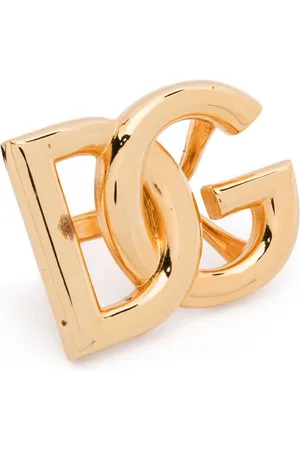 Dolce & Gabbana Anillo con placa del logo DG