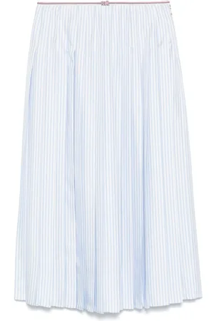Thom Browne Falda midi con motivo de rayas