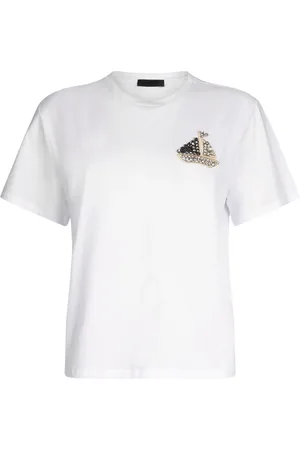 Liu Jo Playera con detalles de strass