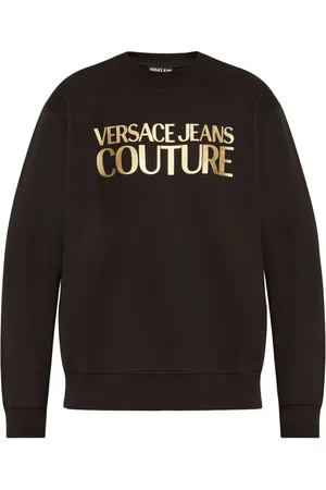 VERSACE Sudadera con logo metalizado