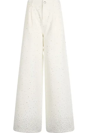 Liu Jo Jeans acampanados con apliques de strass