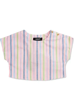 VERSACE Blusa con rayas estampadas