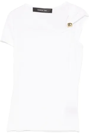 FEDERICA TOSI Playera con detalle de joya