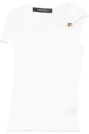 FEDERICA TOSI Playera con detalle de joya