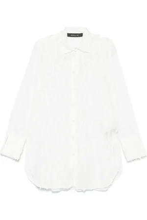 FEDERICA TOSI Camisa con detalle de flecos