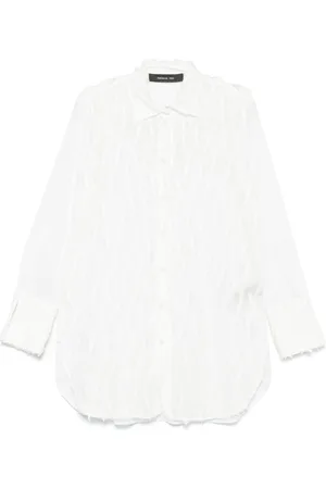 FEDERICA TOSI Camisa con detalle de flecos