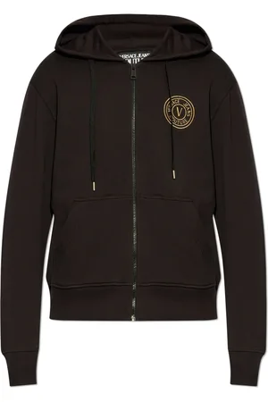 VERSACE Hoodie con logo bordado