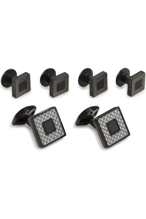 Tateossian Mancuernillas Carbon Ceramic