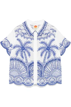 Farm Rio Camisa con motivo bordado