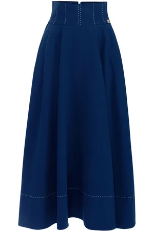 Elisabetta Franchi Falda acampanada de crepé