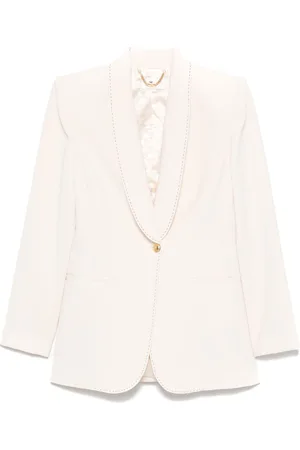 Elisabetta Franchi Blazer con costuras en contraste