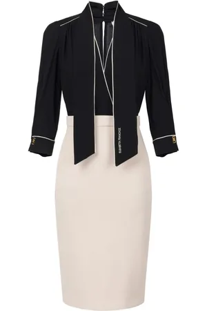 Elisabetta Franchi Vestido midi de georgette