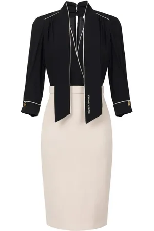 Elisabetta Franchi Vestido midi de georgette