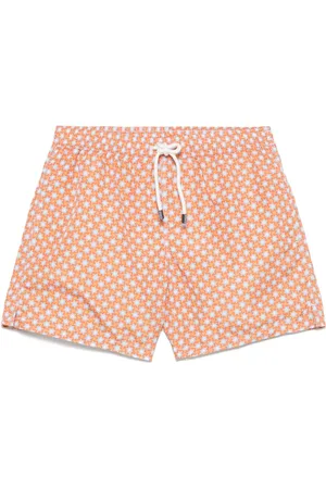 FEDELI Shorts de playa con estampado floral