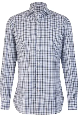ISAIA Camisa con cuadros estampados