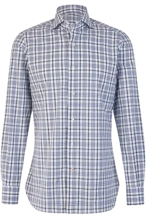 ISAIA Camisa con cuadros estampados