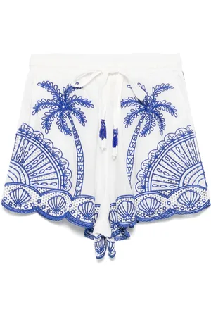 Farm Rio Shorts con encaje de guipur