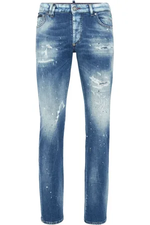 Philipp Plein Jeans con aplique Smiley