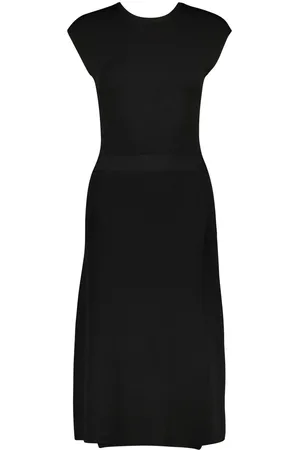YVES SALOMON Vestido cruzado tejido