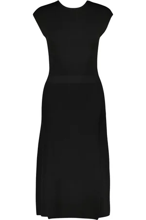 YVES SALOMON Vestido cruzado tejido