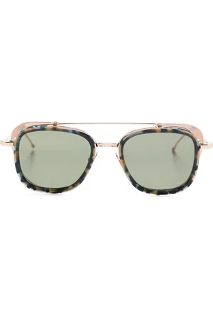 Thom Browne Lentes de sol con armazón estilo carey